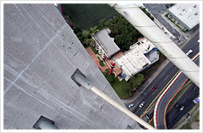 inspección aérea puente